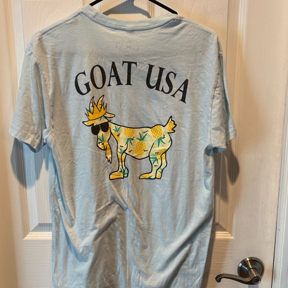 GOAT USA Light Blue Graphic Tee